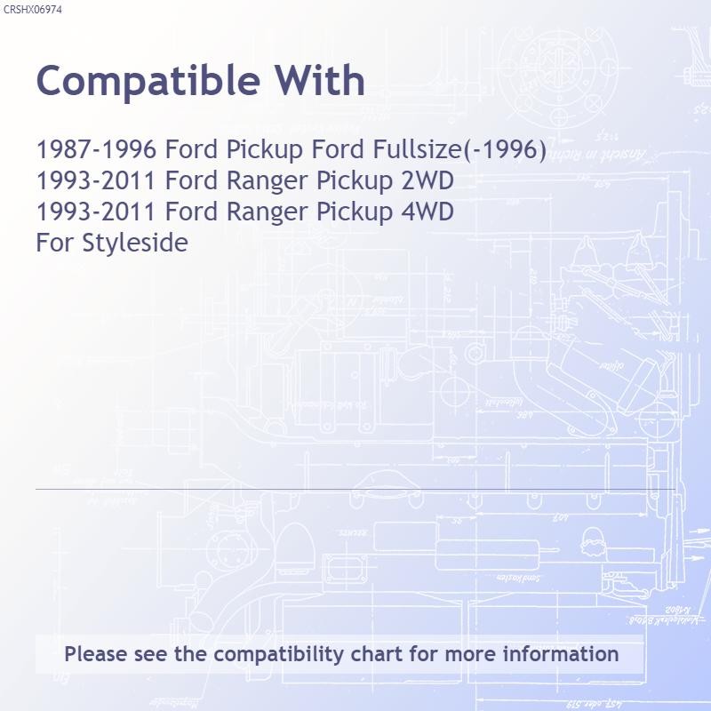 Replacement Chrome Rear Outer Tailgate Handle (See compatibility Chart)