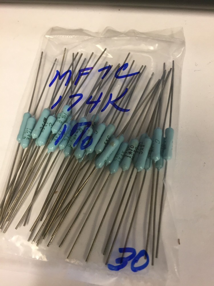 MF7C 174 K OHM  1% RESISTORS 30 PCS NOS