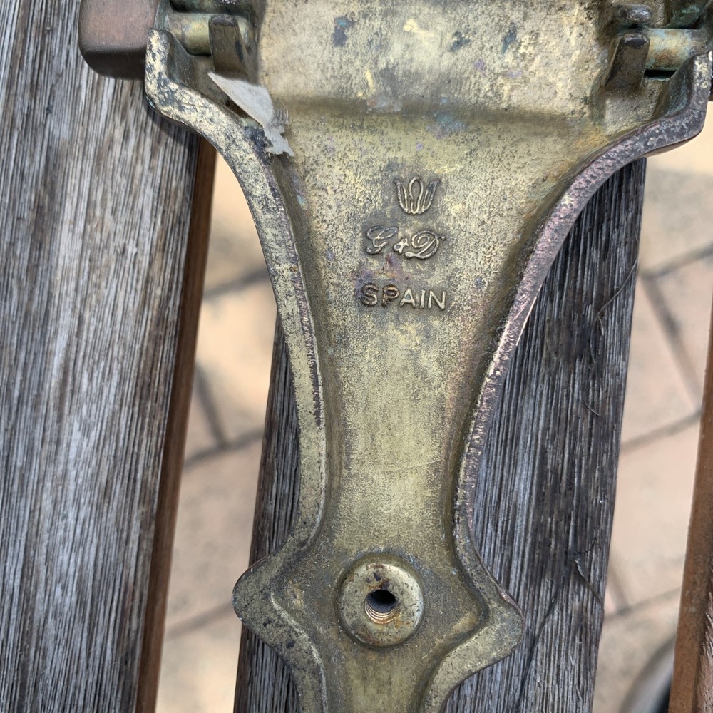 G and D Solid Brass Door Knocker Made In Spain
