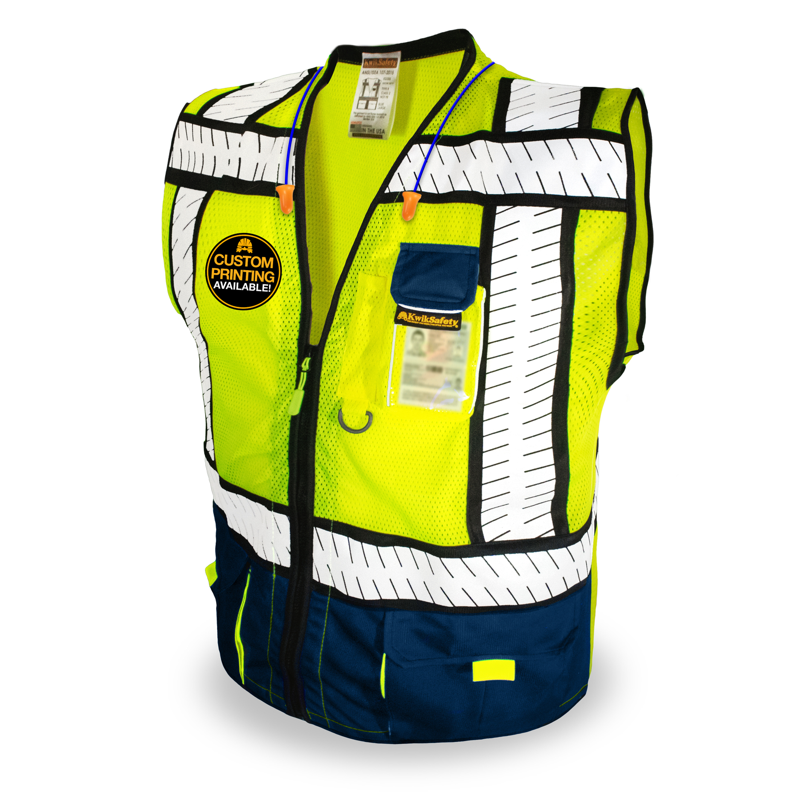KwikSafety SHERIFF | ANSI Class 2 Fishbone Safety Vest