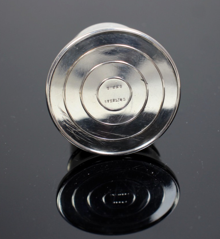 Vintage Birks Sterling Silver Bell Shaped Ring Box