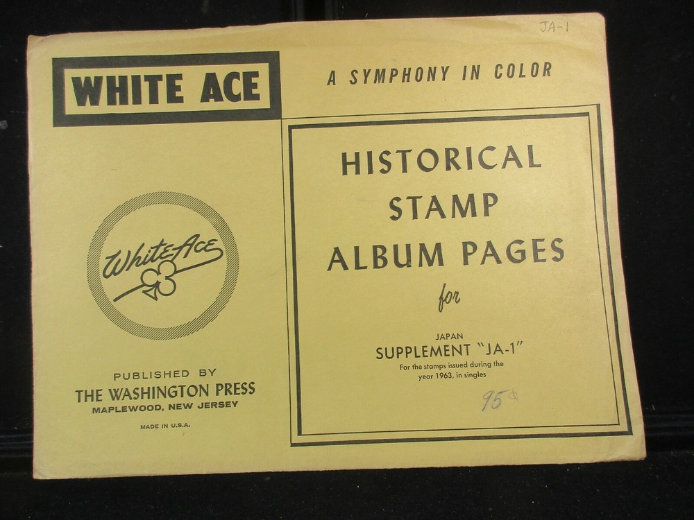 "WHITEACE" JAPAN SUPPLEMENT "JA-1" 1963 SINGLES W/FREE SHP.