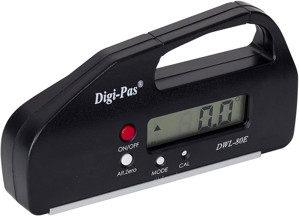 DigiPas DWL80E Pocket Size Digital Level, Electronic Angle Gauge, Protractor,...