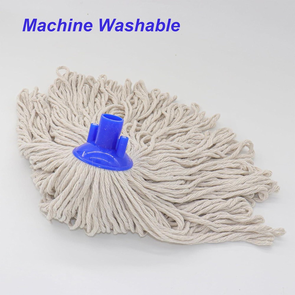 Cotton String Screw on Mop Replacement Head Compatible with All Standard US Pole