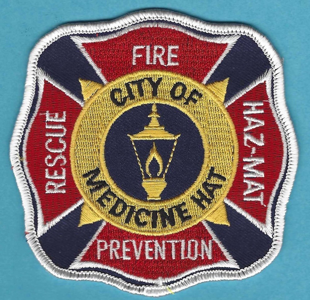 MEDICINE HAT ALBERTA CANADA FIRE DEPARTMENT PATCH FLASH