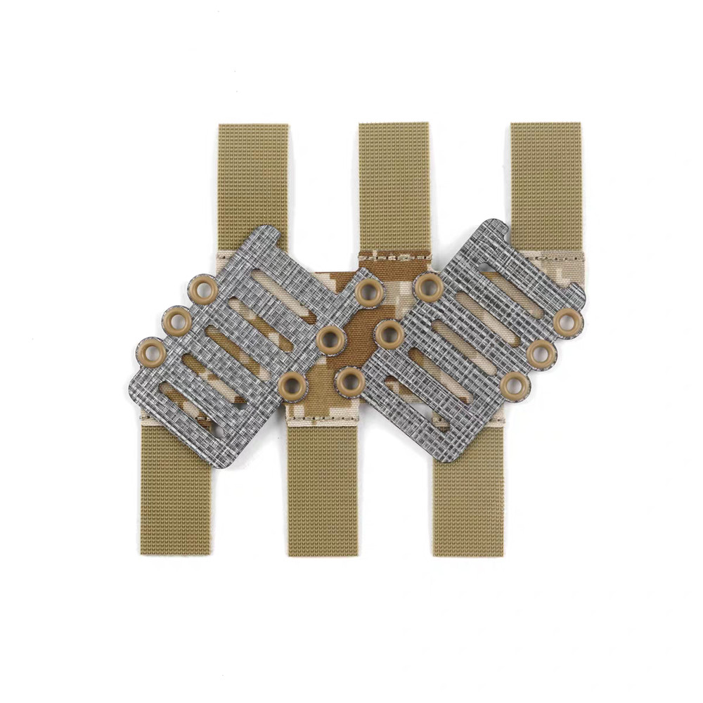 Double Row 40° Angled MOLLE Adapter Plate Belt Accessory