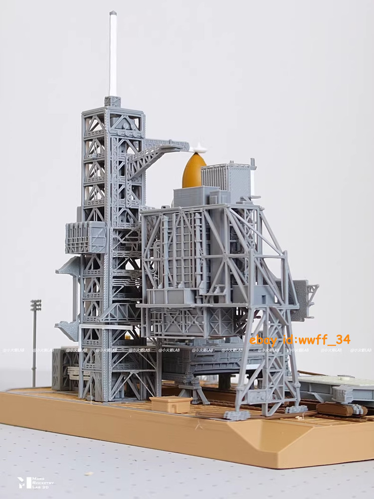 1/400 39A Space Shuttle Launch Site 3D Printed Painted Model Finished