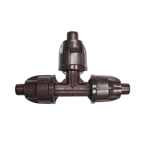 TechLock 17mm Tee – Durable 3-Way Compression Fitting for Drip Irrigation 25