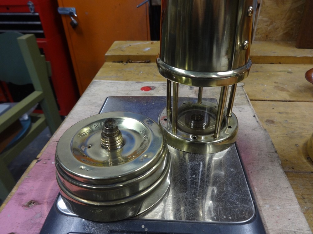 A Brass Cymru Miners Lamp.