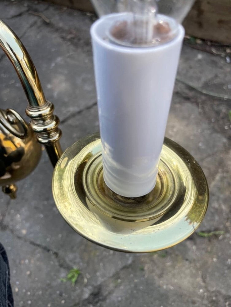 Vintage Flemish Brass Sconce