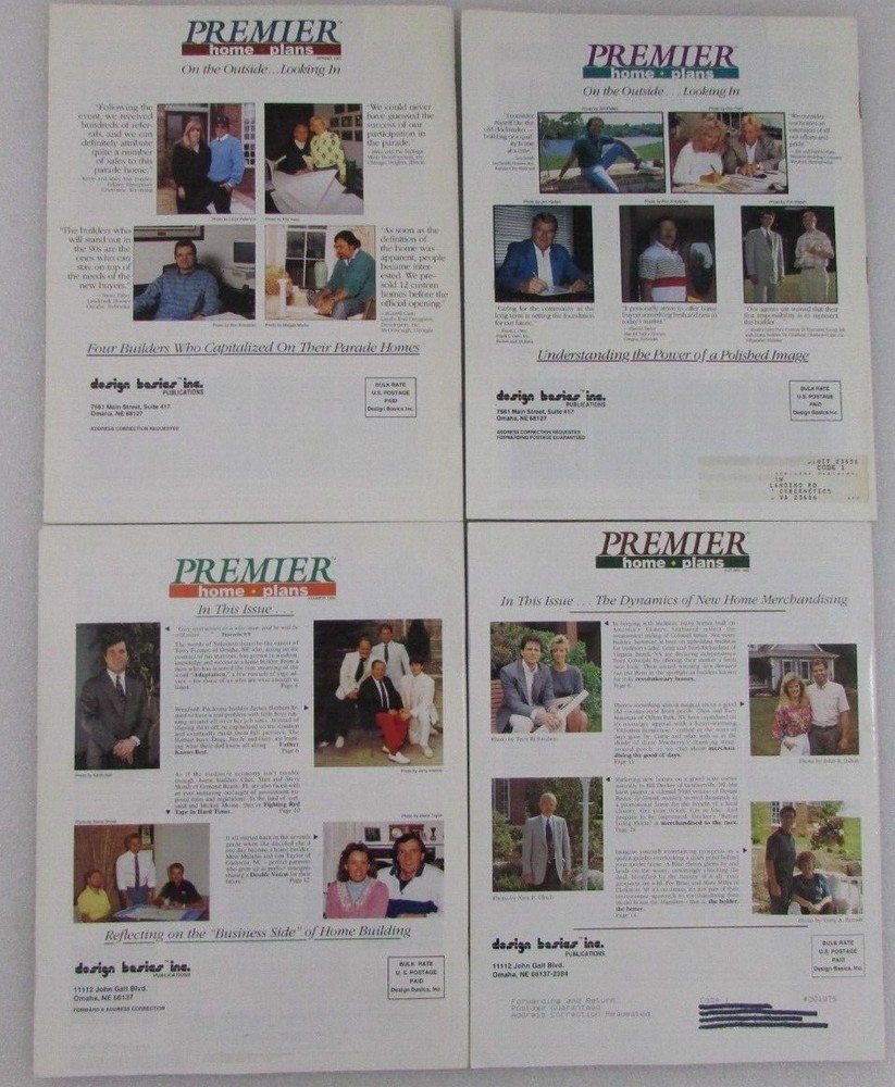 4 Premier Home Plans Catalog: Reference Guide for Today's Home Builder '91 '92