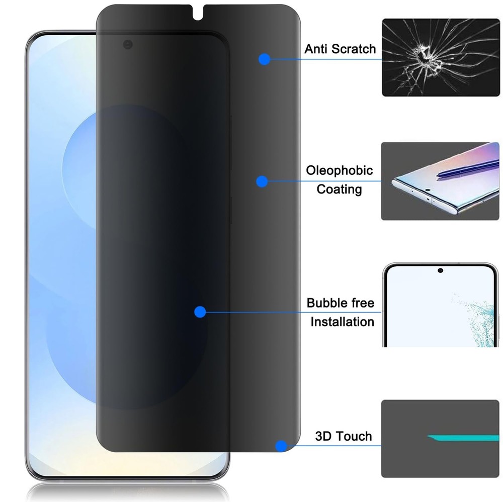 OnePlus 15 Privacy Screen Protector, [Case Friendly] [Support Fingerprint Unl...