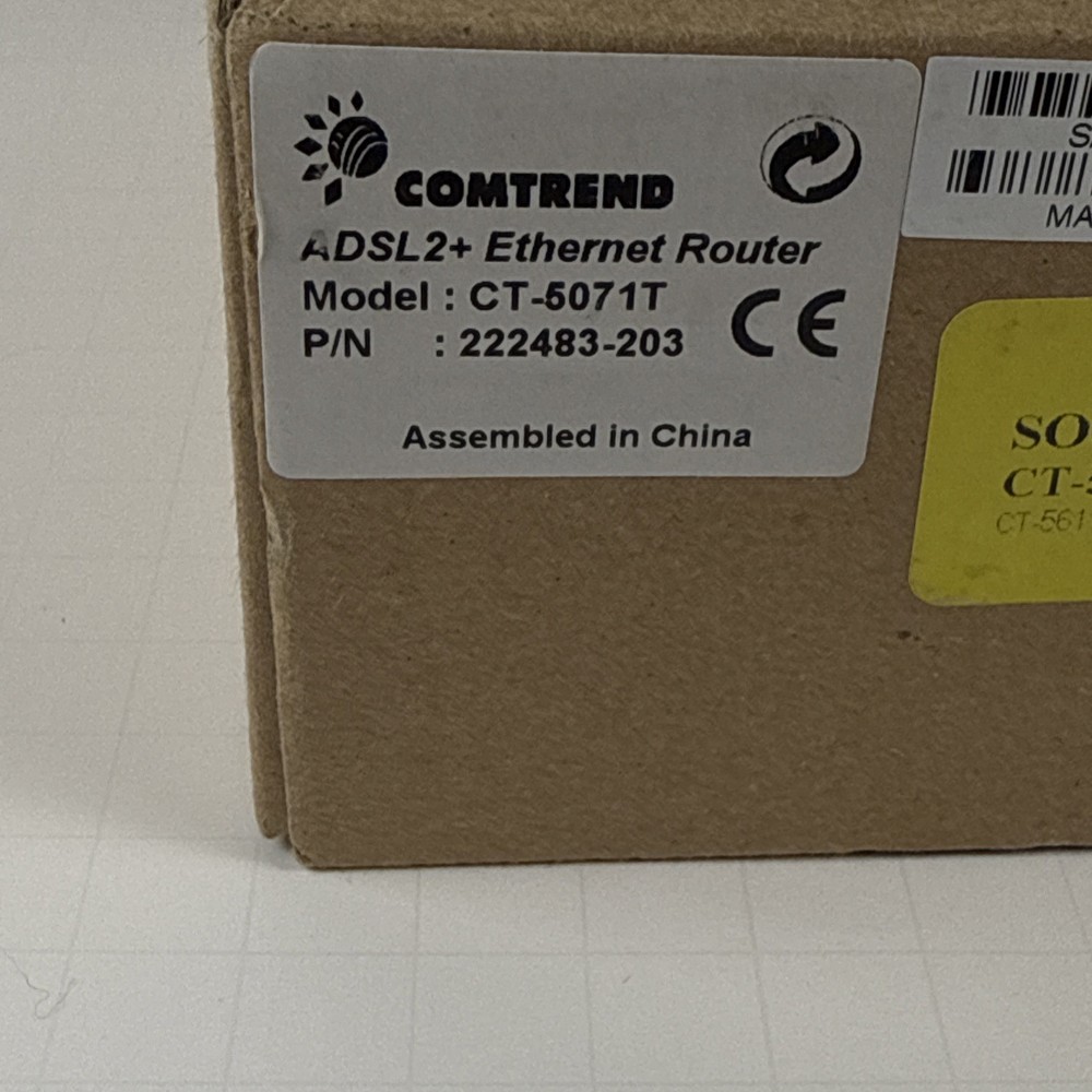 COMTREND CT-5071T ADSL 2+ Ethernet Router with Power Cable