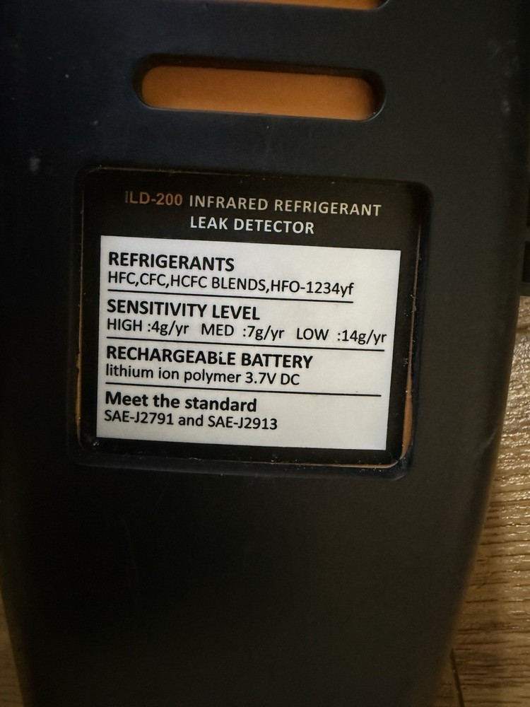 USED Elitech ILD-200 Refrigerant Leak Detector