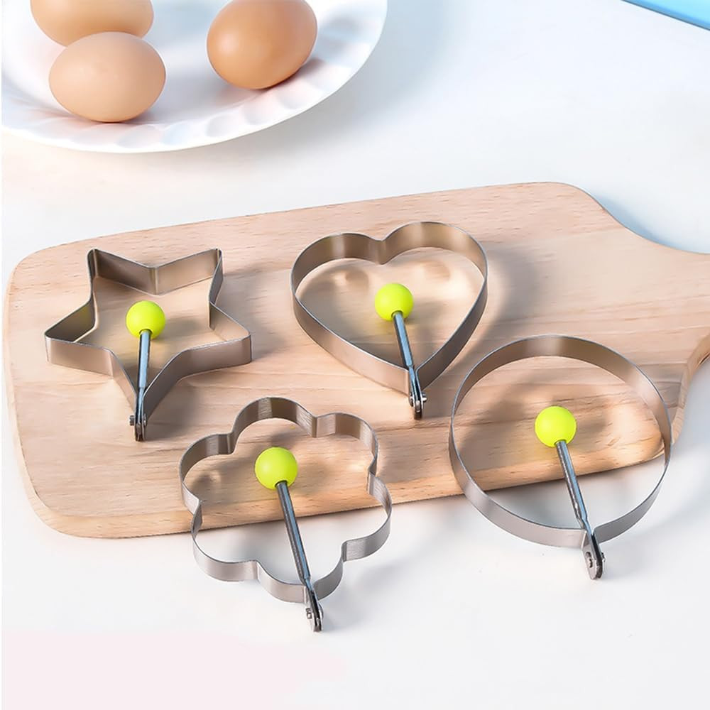 Egg Ring Molds for Cooking 5 Pack Griddle Egg Rings Stainless Steel Egg Cooking