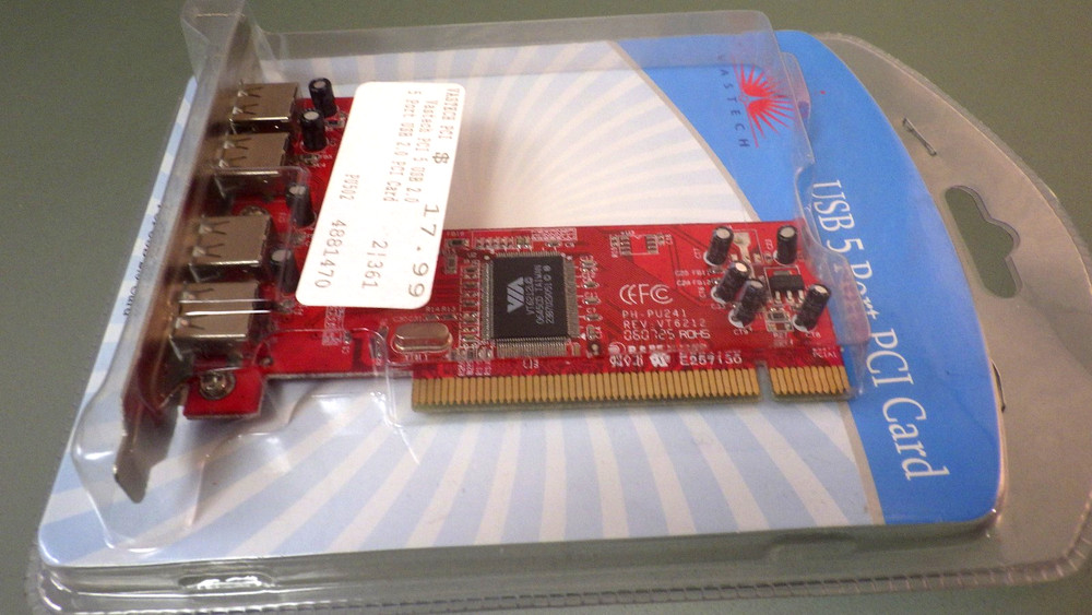 VASTECH 5 Port PCI USB Card 2.0 * New? PC/Laptop