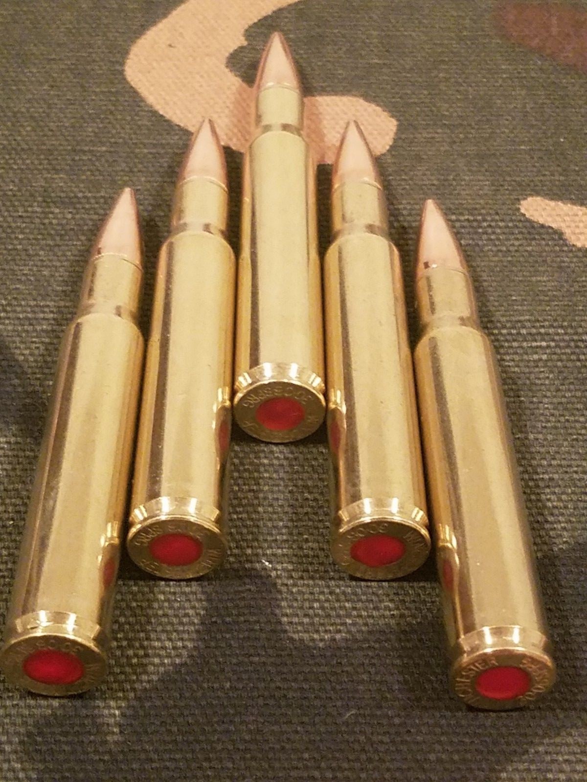 30-06 SPRINGFIELD SNAP CAPS SET OF 5 "SAFETY RED"