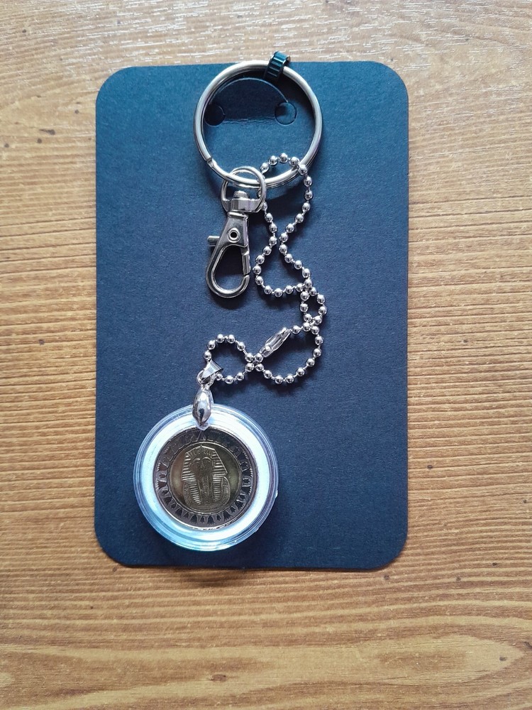 Tutankhamun Original Golden Coin Keychain
