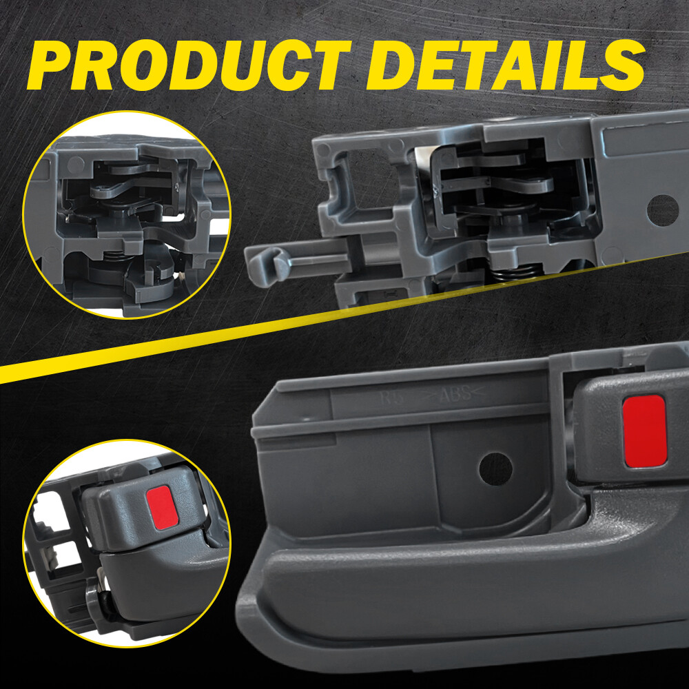 Fits Toyota 2003-2008 Corolla Inside Interior Door Handle Right & Left Set Gray
