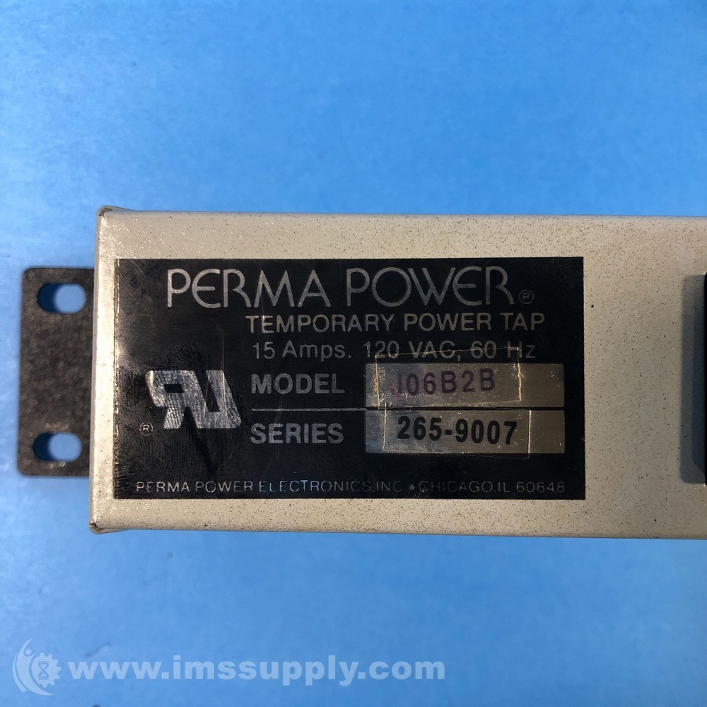 Perma Power J06B2B Rackmount Power Strip USIP