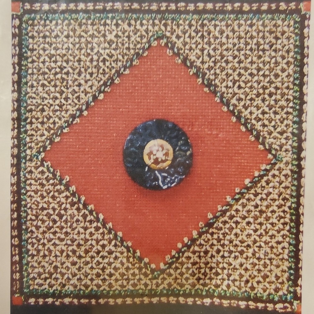 Needlepoint Sandy Jenkins Custom Buttons 950 A Sandy Jenkins canvas guide button