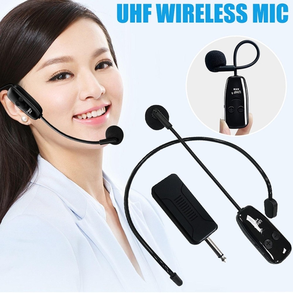 U12F UHF One For Two Wireless Headset Microphone Amplifier Mixer Universal B