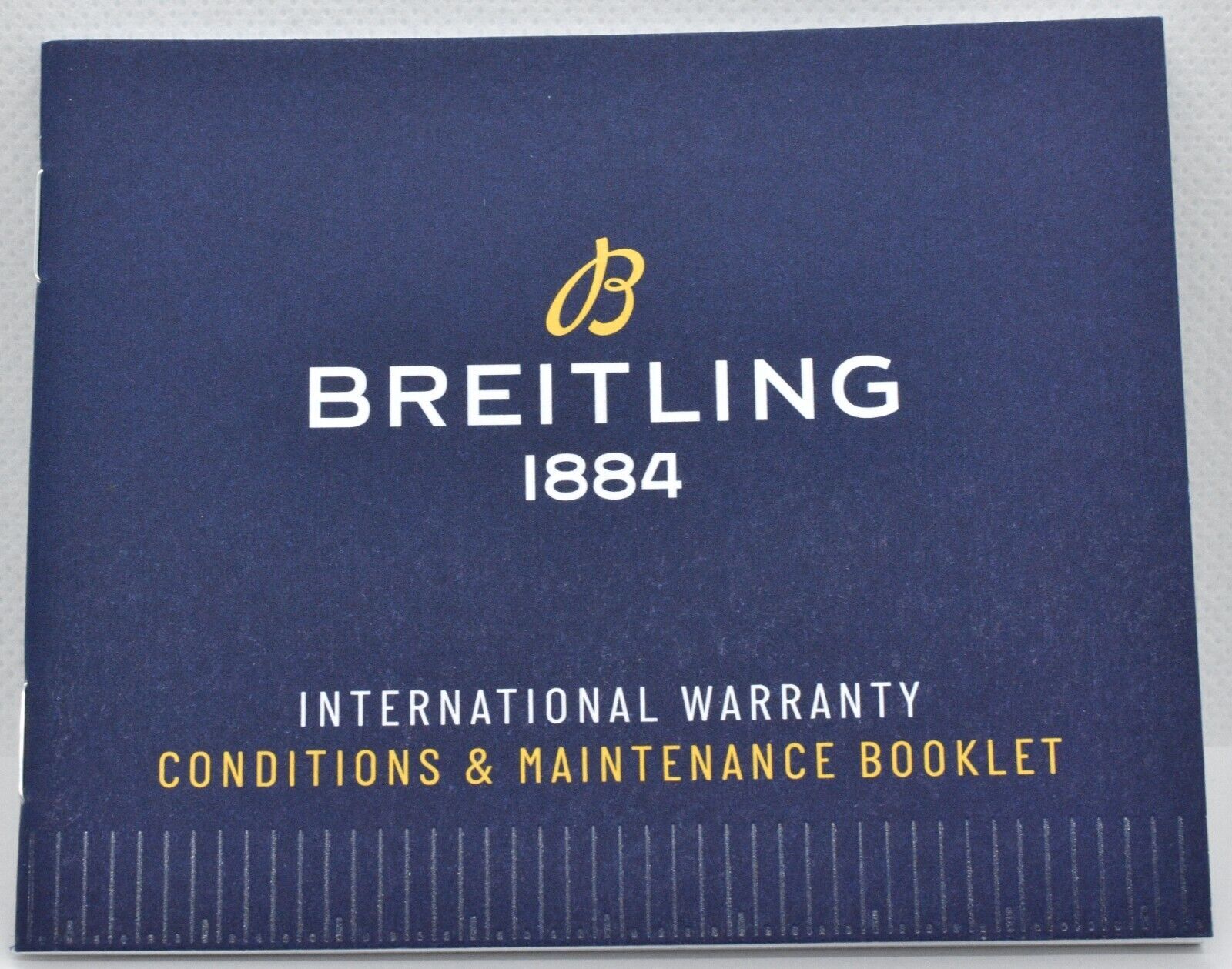 Breitling Warranty Conditions & Maintenance Manual Booklet