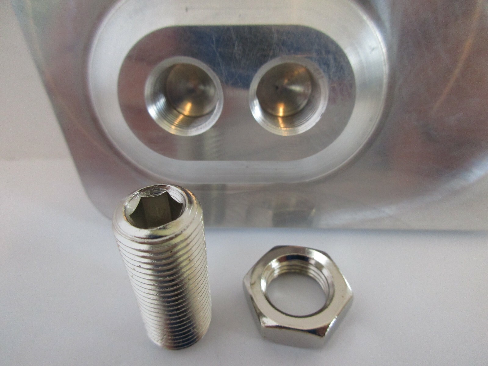 POLISHED BILLET ALUMINUM BRAKE PEDAL PAD RECTANGLE CHEVY FORD HOT ROD #8500POL