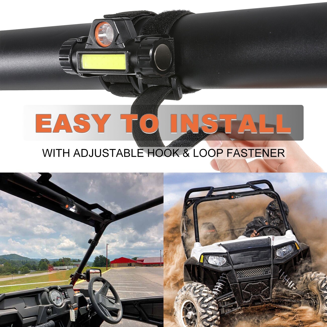 Roll Bar Mount LED Dome Light for Kubota RTV-X1100C X1120/D X1140 X900 XG850