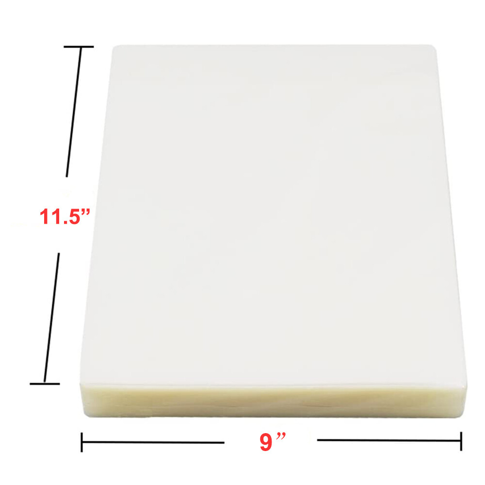 500 Thermal Laminating Sheets Laminator Pouches 9"x11.5" Clear Letter Size 3 Mil