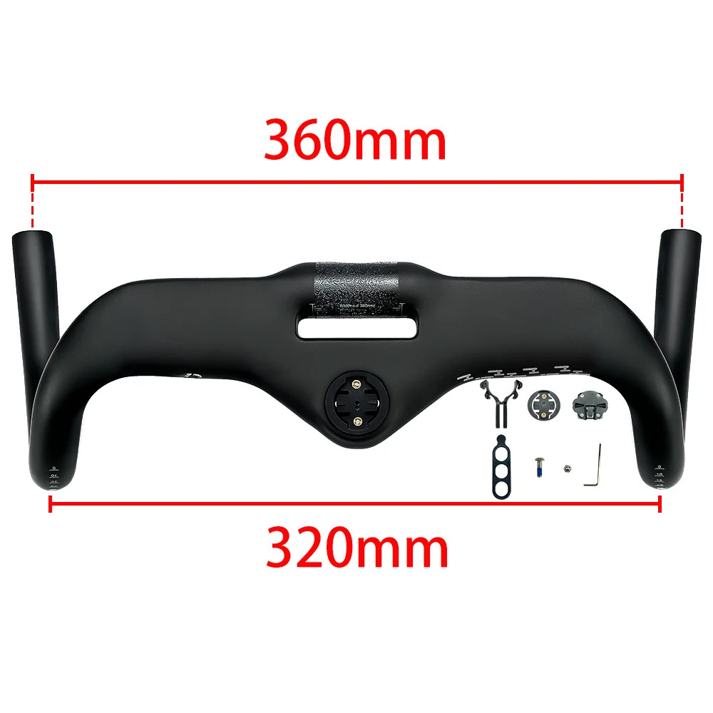 Competition Level Carbon Road Bike Internal Cables Computer Stand Handlebar