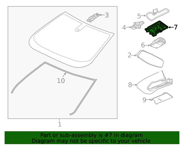 Genuine GM Front Park Assist Camera Bracket 23469930
