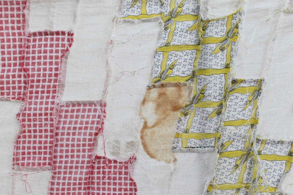 Antique Brick’in It Heirloom Patchwork Quilt Top