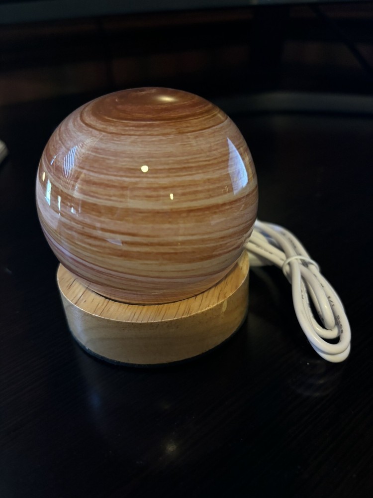 Bedside Planet Design Glass Nightlight USB NEW!