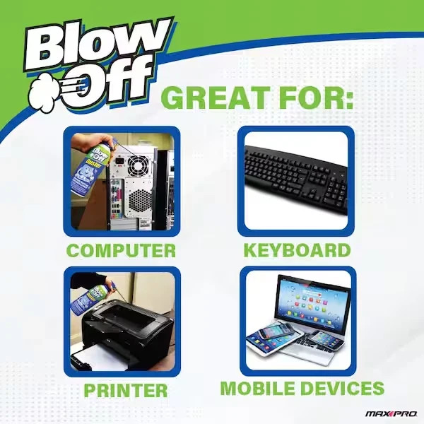 Air Duster 10 oz Pack of 2 Canned Electronics Dust Cleaner Non-Toxic Ozone Safe