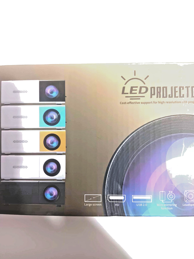 NEW Unbranded High Resolution HD USB LED Projector Home Theater
