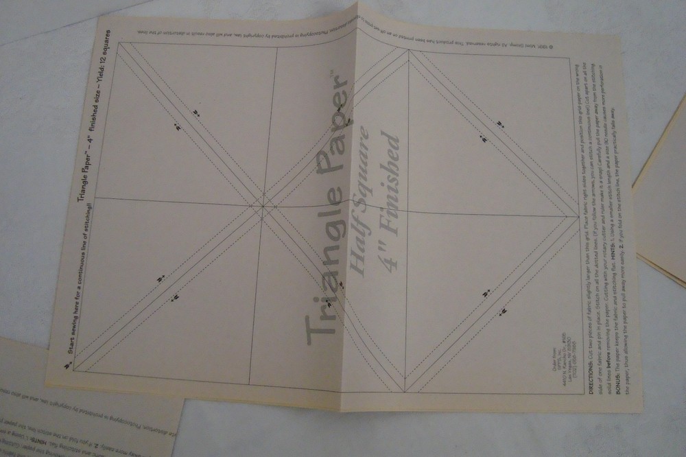 Half Square Triangle Paper ~ Variety Pack ~ READ