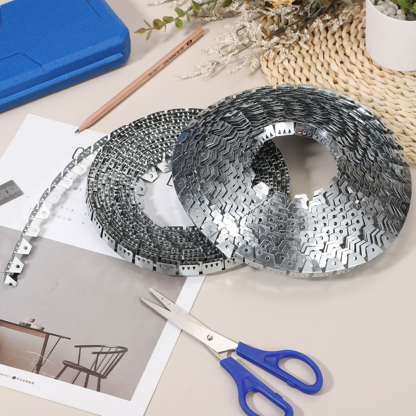 33ft Upholstery Metal Tack Strips, 1 Pcs Upholstery Sofa Curve Ease Grip