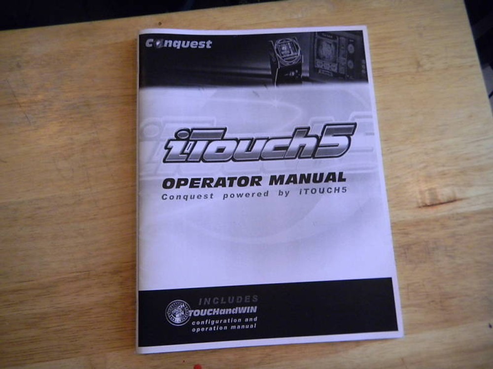 I TOUCH 5 CONQUEST    orginal  arcade game manual