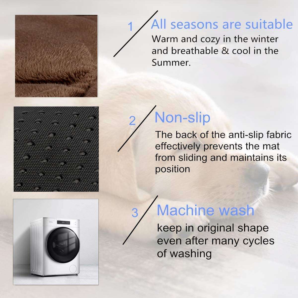 Pet Thermal Mat Self Warming Heating Hot Pad Mat For Pets Cat Dog Bed Non-slip