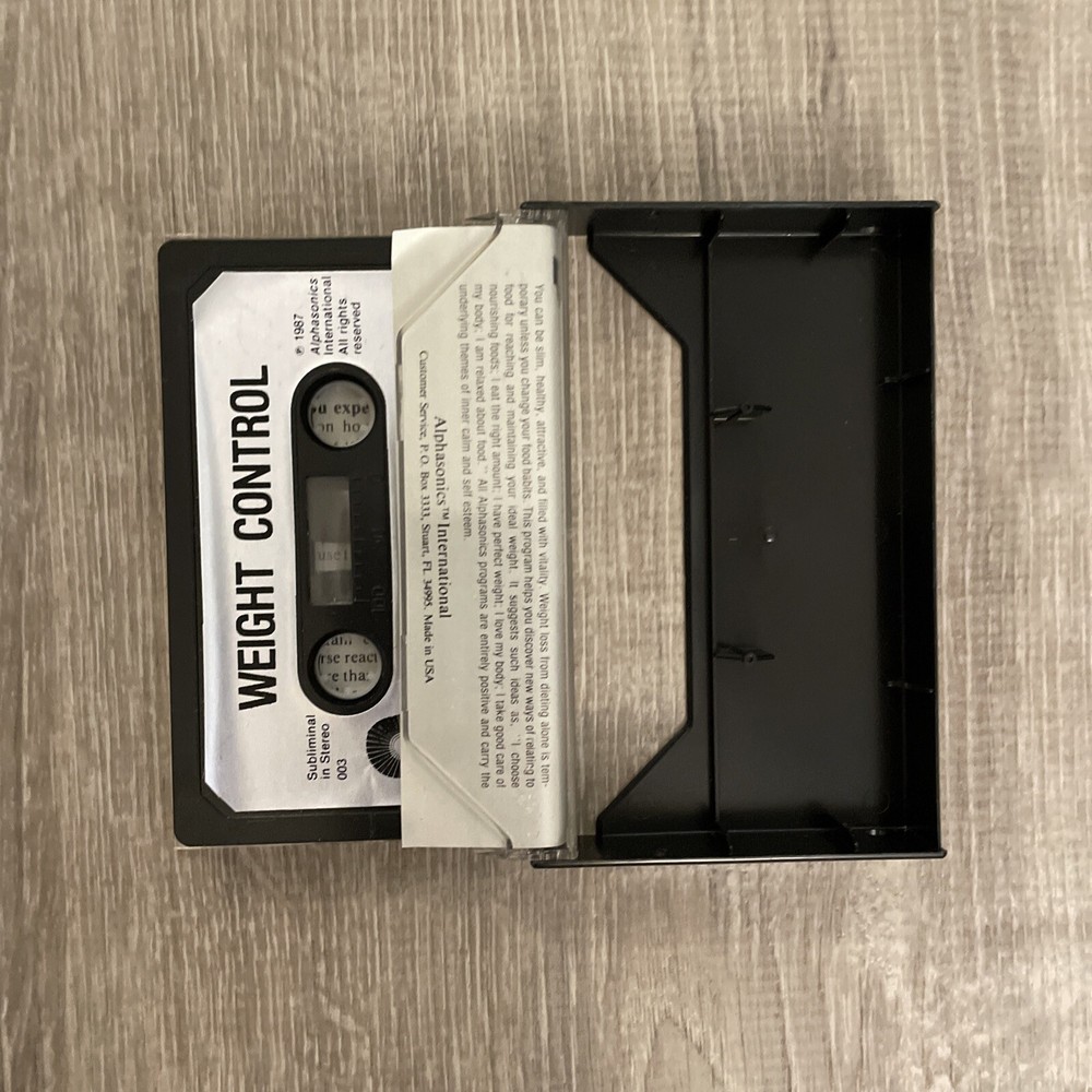 Subliminal Weight Loss Audio Tape Alphasonics