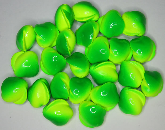 25 Floating Spinners Create custom Spin Drifters or Double Trouble Rigs Cht/Grn