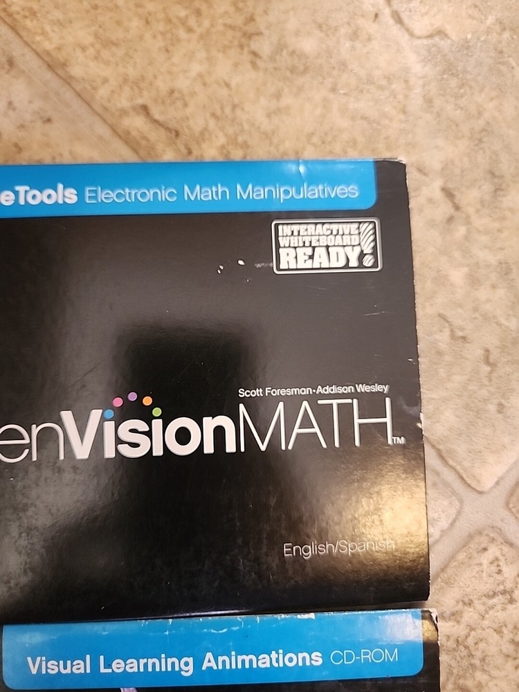 1st Grade Pearson enVision Math Interactive Curriculum Materials CD ROM Lot