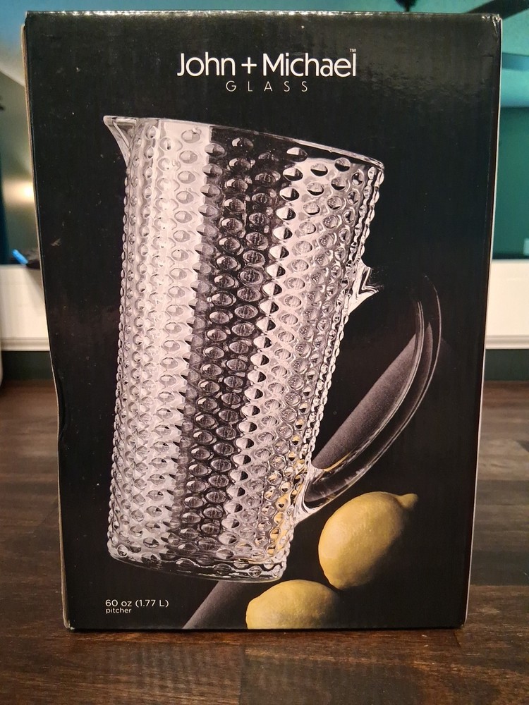 John + Michael Glass Pitcher 60oz