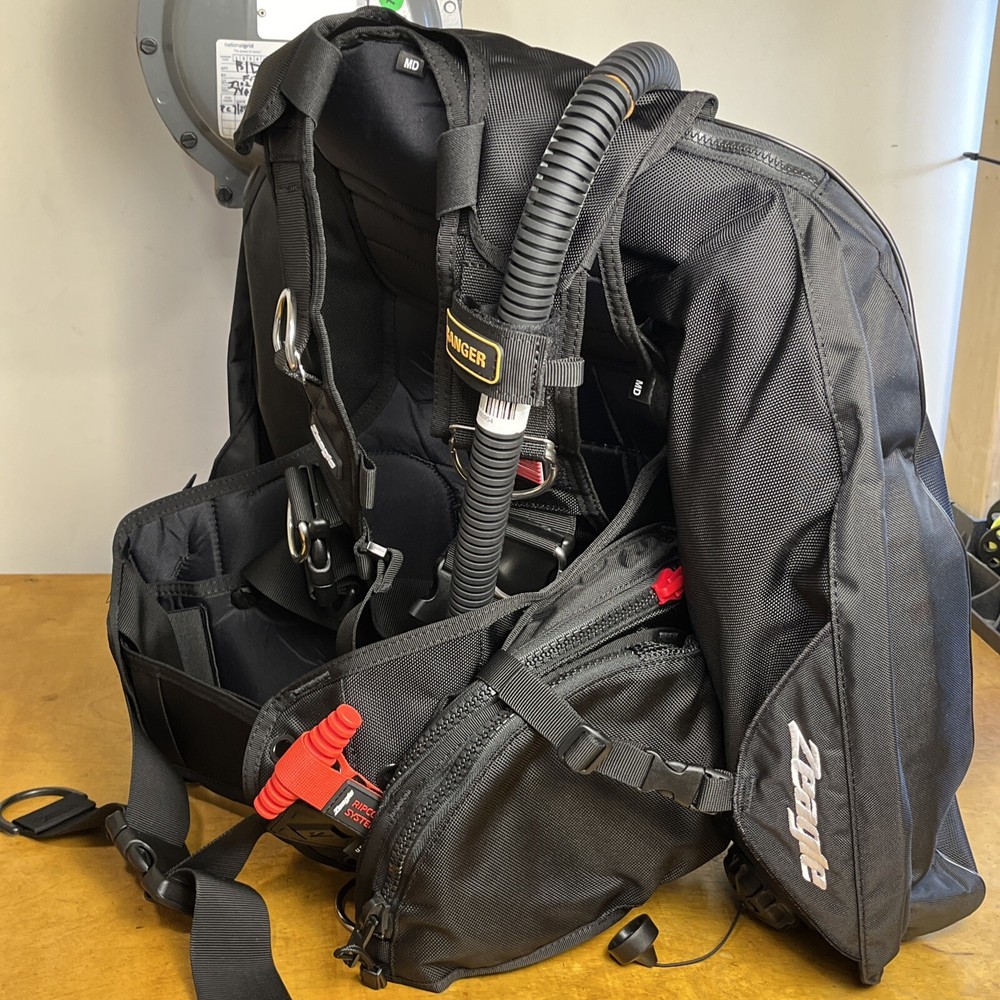 Zeagle Ranger BCD Size Medium - Black - Rugged Scuba Diving Buoyancy Compensator
