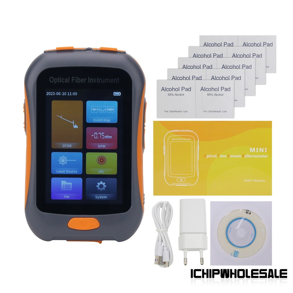 NK2800 OTDR Portable Mini Optical Time Domain Reflectometer w/ 3.5" Touch Screen
