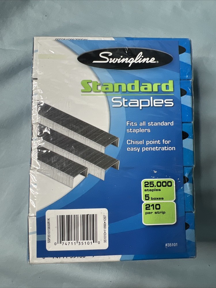 Swingline  Standard Staples 5 Pack Bundle 25,000 Staples