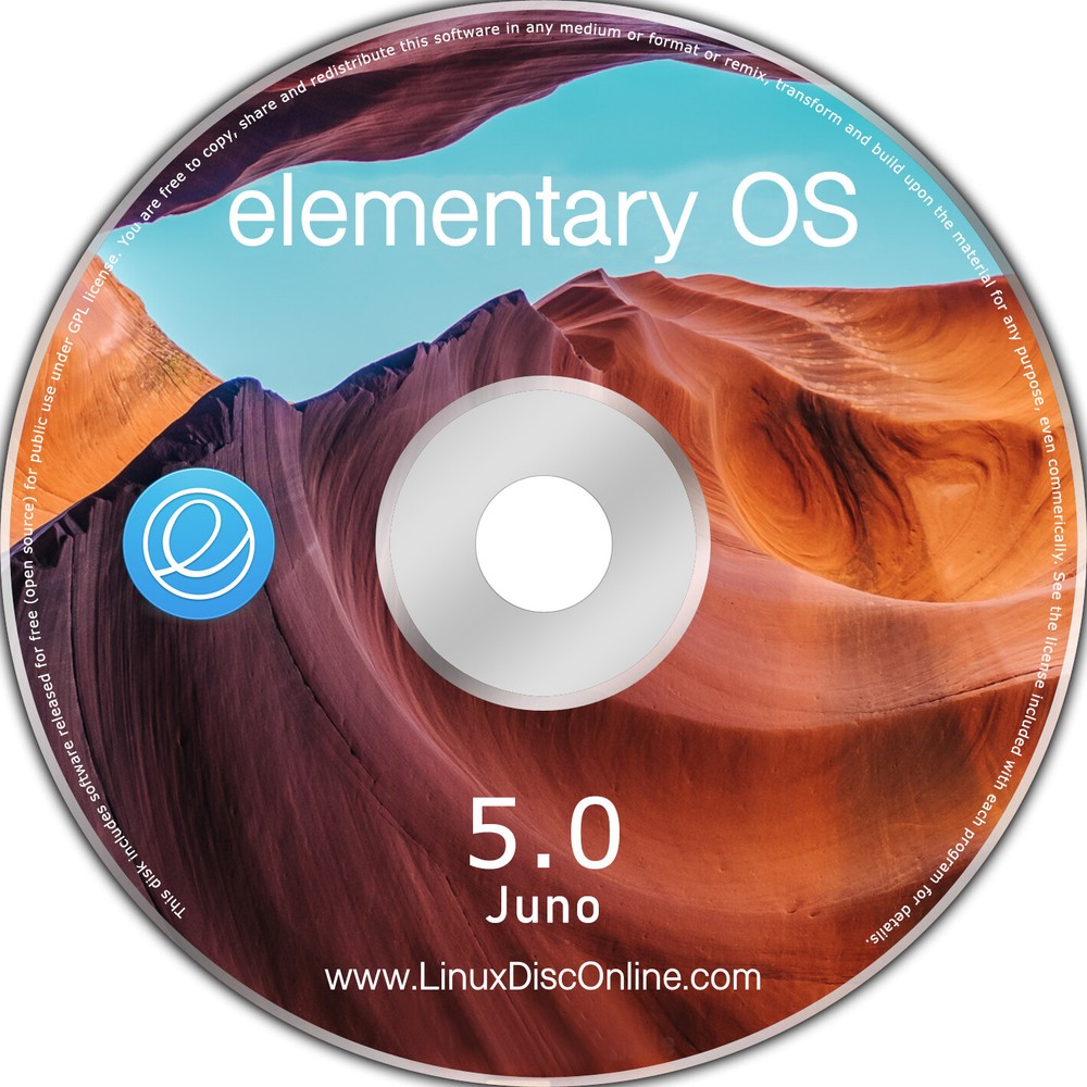 Elementary OS 5.0 Juno 64 bit 16GB LIVE DVD Linux Desktop OS Live Bootable DVD