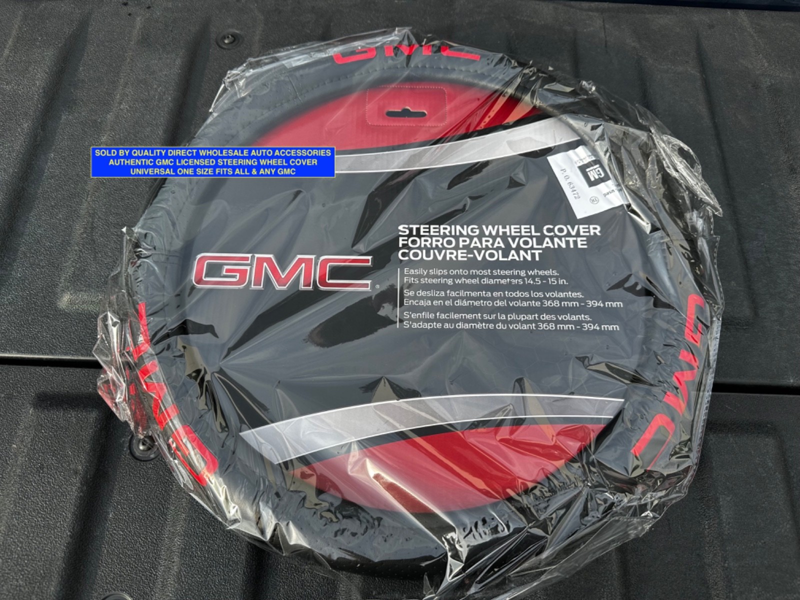 GMC Steering Wheel Cover GM Accessory Accessories 1500 2500 3500 Universal