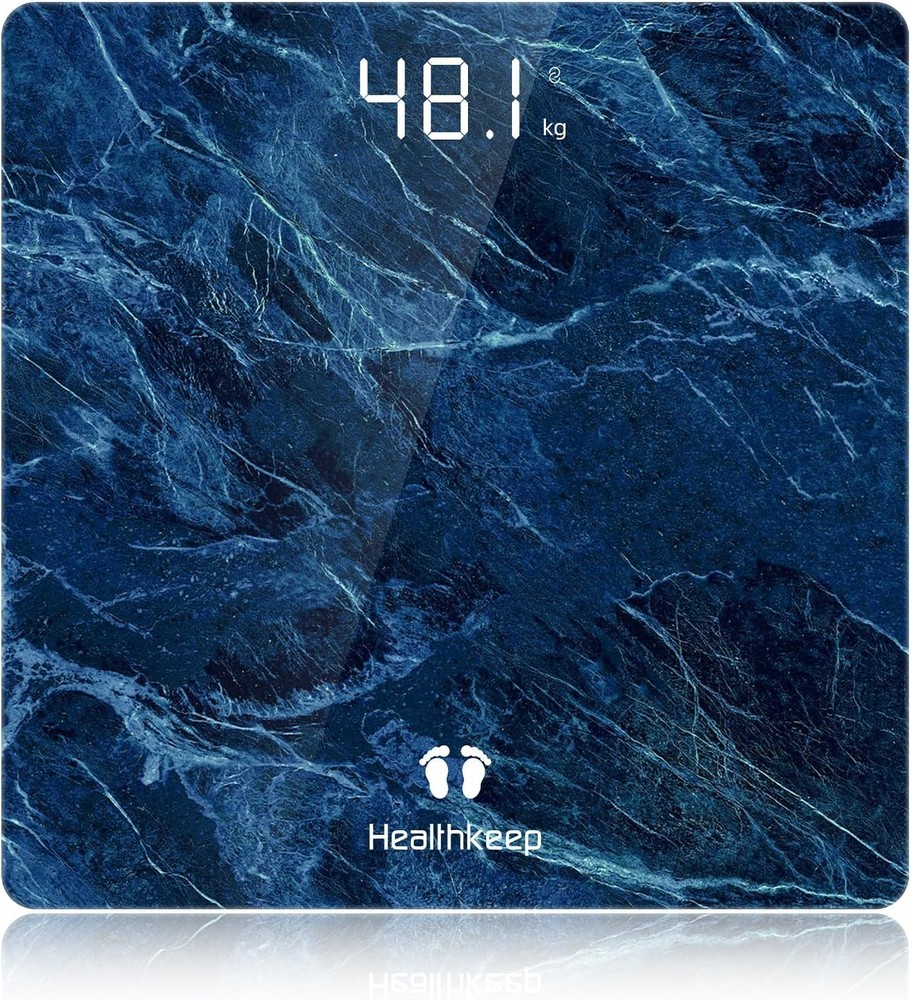 High Precis Digital Bathroom Scale with Step-On Technology